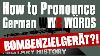 How To Pronounce German Ww2 Military W Rds