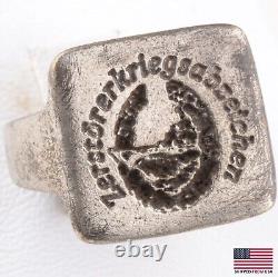 KRIEGSMARINE Boat WWII Ring GERMAN Navy MARINE ww2 WEHRMACHT GERMANY Army MILITA