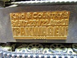King And Country Ws131 German Army Sd Kfz. 251/22 Auf. D Pakwagen Summer Camo Wwii