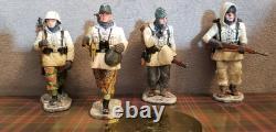 King & Country German Army WWII Batstone Winter'44 BBG014 Lot of 4 (RETIRED)