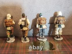 King & Country German Army WWII Batstone Winter'44 BBG014 Lot of 4 (RETIRED)