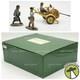 King & Country Wwii German Army Miniature 20mm Flakgun With 3 Volunteers Ws33