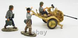 King & Country WWII German Army Miniature 20mm Flakgun with 3 volunteers WS33
