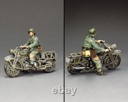 King & Country Ww2 German Army Wh096 Normandy Motorcycle Dispatch Rider