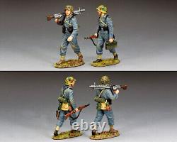 King & Country Ww2 German Army Wh105 German Wehrmacht Mg42 Team