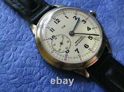 LIP Military Style WWII German Army 1940s Vintage Swiss men's Wristwatch