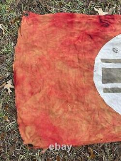 Large Original WW2 German Military Heer Army BALTIC CROSS Vehicle ID Flag