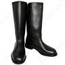 Leather Jack Boots (with Heelplate) Ww2 German Army Post War Black All Sizes