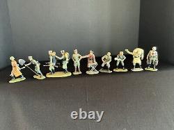 Lineol Post WWII Original Figures (10) German Army & General Staff