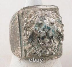 Lion Attack WWII Ring GERMAN ww2 WEHRMACHT GERMANY Army MILITARY Soldiers AMULET