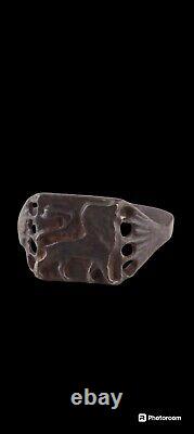 Lion WWII Ring GERMAN ww2 MILITARY GERMANY Army WEHRMACHT Soldiers