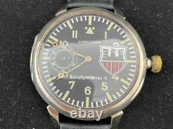 Longines WWII German Army Vintage 1939 1945 Military Swiss Wrist Watch c. 18.69 Z