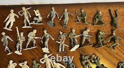 Lot Of 119 1963 Louis Marx German Toy Soldiers US Army Men WWII War 2 Plastic