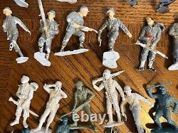 Lot Of 119 1963 Louis Marx German Toy Soldiers US Army Men WWII War 2 Plastic