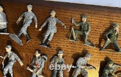 Lot Of 119 1963 Louis Marx German Toy Soldiers US Army Men WWII War 2 Plastic