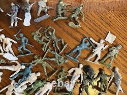 Lot Of 119 1963 Louis Marx German Toy Soldiers US Army Men WWII War 2 Plastic