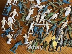 Lot Of 119 1963 Louis Marx German Toy Soldiers US Army Men WWII War 2 Plastic