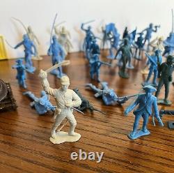 Lot Of 119 1963 Louis Marx German Toy Soldiers US Army Men WWII War 2 Plastic