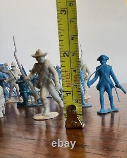 Lot Of 119 1963 Louis Marx German Toy Soldiers US Army Men WWII War 2 Plastic