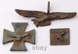 Luftwaffe 4 pcs WW2 German ring WWII Pendant Germany Fragment Army Wehrmacht air