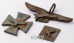 Luftwaffe 4 pcs WW2 German ring WWII Pendant Germany Fragment Army Wehrmacht air