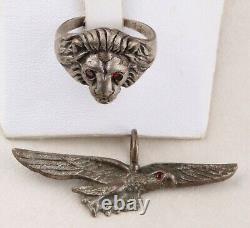 Luftwaffe LION Air Force WWII Ring GERMAN ww2 WEHRMACHT GERMANY Army MILITARY