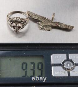 Luftwaffe LION Air Force WWII Ring GERMAN ww2 WEHRMACHT GERMANY Army MILITARY