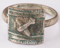 Luftwaffe WW2 German pilot ring WWII Twin-engine bomber pendant Germany Army set