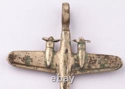 Luftwaffe WW2 German pilot ring WWII Twin-engine bomber pendant Germany Army set