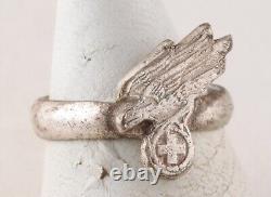 Luftwaffe WWII Ring GERMAN ww2 AIR Force RED Cross MILITARY Eagle GERMANY Army W