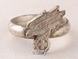 Luftwaffe WWII Ring GERMAN ww2 AIR Force RED Cross MILITARY Eagle GERMANY Army W