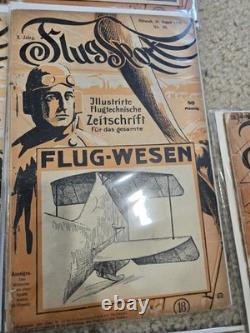 Massive Lot Of Early WWI & WWII German Aviation Magazines