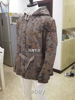 Men's German Ww2 Army Oak Leaf Camo Winter Reversible Parka Jacket Size XL