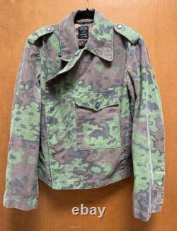 Mil-Tec German Oak Leaf Camo WWII Repro Men's Cotton Panzer Wrap/Stug Jacket