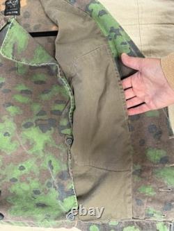 Mil-Tec German Oak Leaf Camo WWII Repro Men's Cotton Panzer Wrap/Stug Jacket