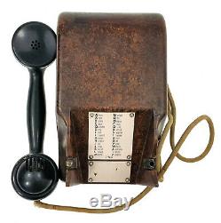 Military Vintage Desk Phone Bakelit Telephone 1943 German Army Radio Ww2 Wwii