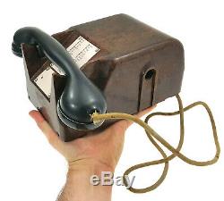 Military Vintage Desk Phone Bakelit Telephone 1943 German Army Radio Ww2 Wwii