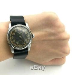 Military WW2 Watch ETANCHE 85 DH Original Mechanical Rare German Army Wehrmacht