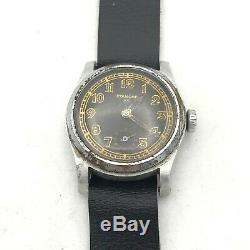 Military WW2 Watch ETANCHE 85 DH Original Mechanical Rare German Army Wehrmacht