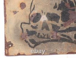 Minen Mines German WW2 Sign war period WWII Germany Army bones Battlefield road