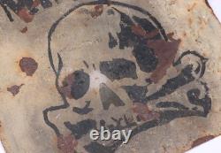 Minen Mines German WW2 Sign war period WWII Germany Army bones Battlefield road