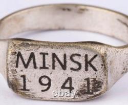Minsk 1941 Belarus WW2 German ring WWII Germany Army Wehrmacht Gothic force