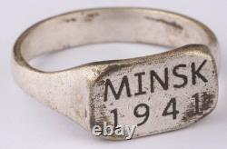 Minsk 1941 Belarus WW2 German ring WWII Germany Army Wehrmacht Gothic force
