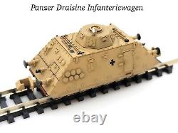 N Scale Accent German Army Armored Train Panzer Draisine 3-Cars Kit B WWII