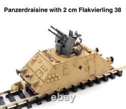 N Scale German Army Armored Train Panzer Draisine 3-Car Kit withPower Drive WWII