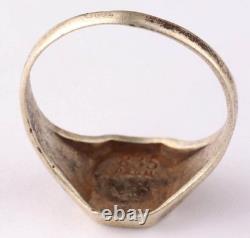 Naval artillery Nordsee 835 silver WW2 German ring WWII North Sea Germany Army W