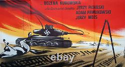 Nazi German Tanks Polish Cavalry Army Arabian Horse Original Ww2 Vintage Poster