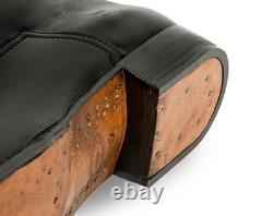 Nestof WWII WW2 Leather German Officer boots, leather sole and iron heel
