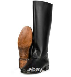 Nestof WWII WW2 Leather German Officer boots, leather sole and iron heel