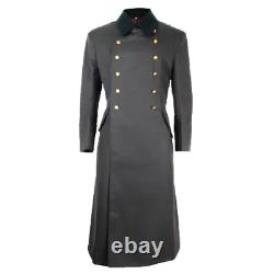 New Man's German M36 General long Coat WW2 Repro Army Great trench Long Jacket